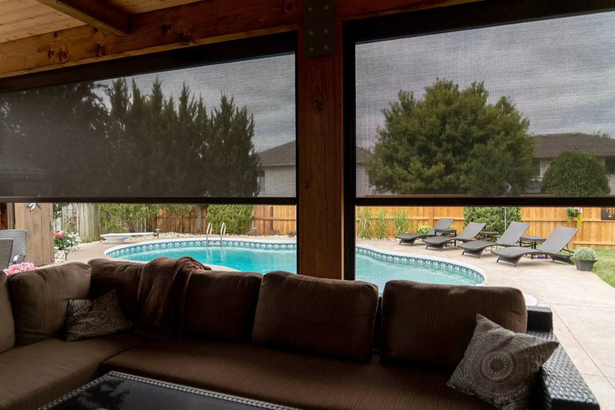 Palm Beach motorized retractable screens for insect protection